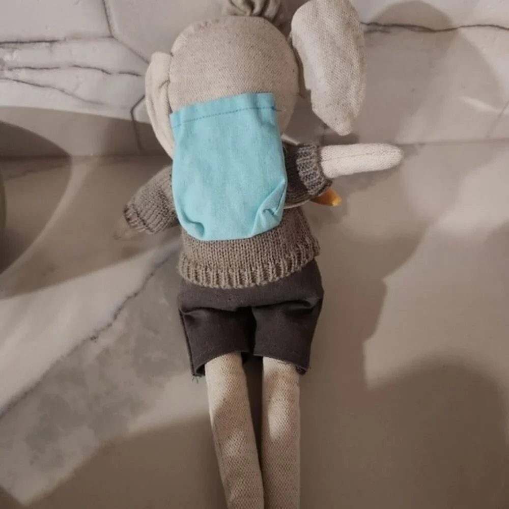Wanderlust anthropologie Plush Elephant Stuffed Animal Cute‎ Character w